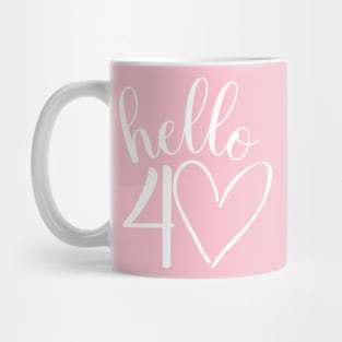 40th birthday design for her Mug